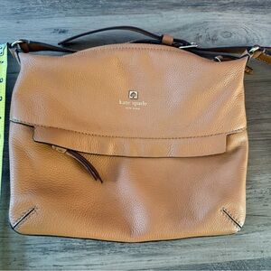 Kate Spade Caramel Tan Leather Crossbody Bag